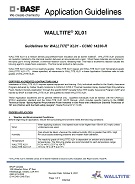 WALLTITE XL01 - Application Guideline